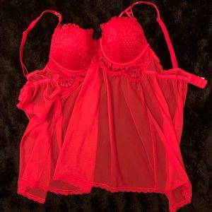 Victoria’s Secret La Senza Red Lingerie